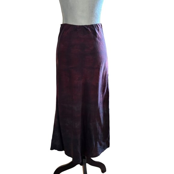 Cloth & Stone Womens Ombre Tie-Dye Midi Skirt Sz S Elastic Waistband Goth Grunge - Picture 3 of 11